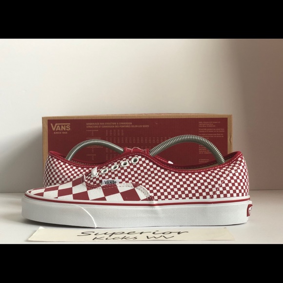 Vans Other - Vans Authentic (Mix Checker) “Chili Pepper”